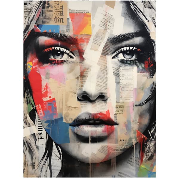 Mosaic of Emotions Mosaic of Emotions, 50x70 cm, sort aluminiumsramme, 230 gsm mat papir