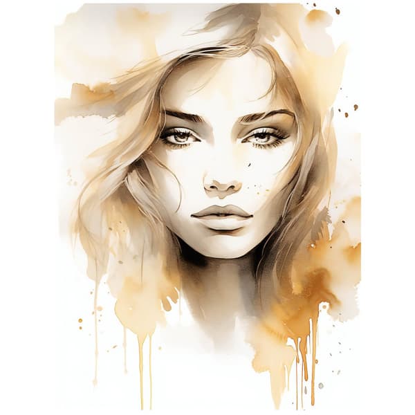 Mysterious Beauty Mysterious Beauty, 30x40 cm, lys egetræsramme, 230 gsm mat papir