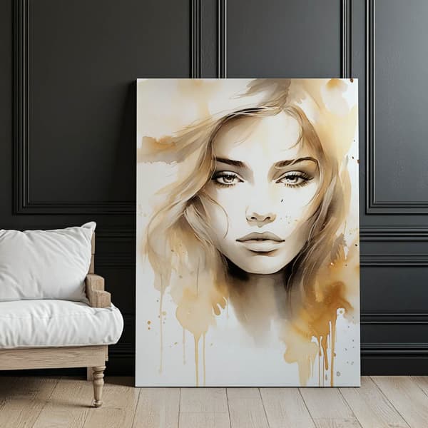 Mysterious Beauty Mysterious Beauty, 30x40 cm, lys egetræsramme, 230 gsm mat papir