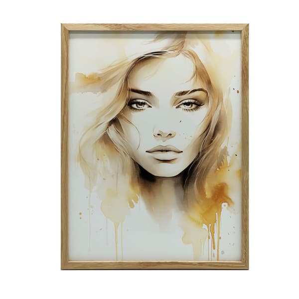Mysterious Beauty Mysterious Beauty, 30x40 cm, lys egetræsramme, 230 gsm mat papir