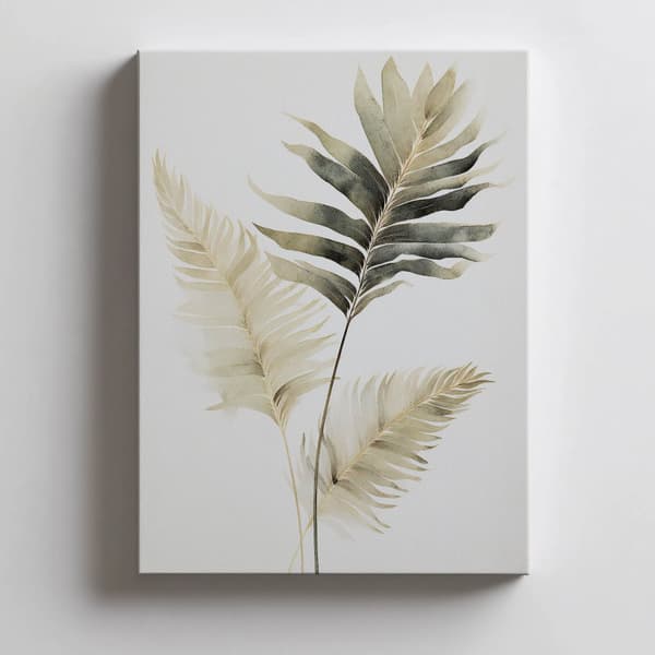 Exotiska palmer Exotiska palmer, 40x50 cm, svart aluminiumram, 230 gsm matt papper