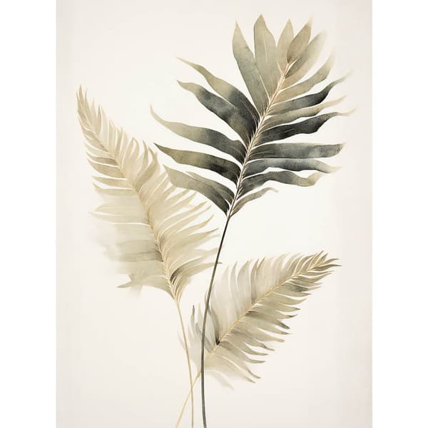 Exotiska palmer Exotiska palmer, 50x70 cm, svart aluminiumram, 230 gsm matt papper