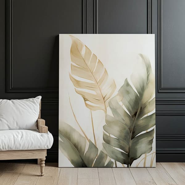 Green Oasis Green Oasis, 70x100 cm, guld aluminiumsramme, 230 gsm mat papir