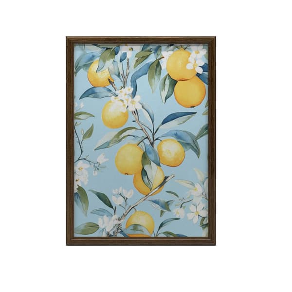 Blomstrende appelsiner Blossoming appelsiner, 30x40 cm, guld aluminiumsramme, 230 gsm mat papir