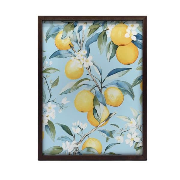 Blomstrende appelsiner Blossoming appelsiner, 50x70 cm, sort aluminiumsramme, 230 gsm mat papir