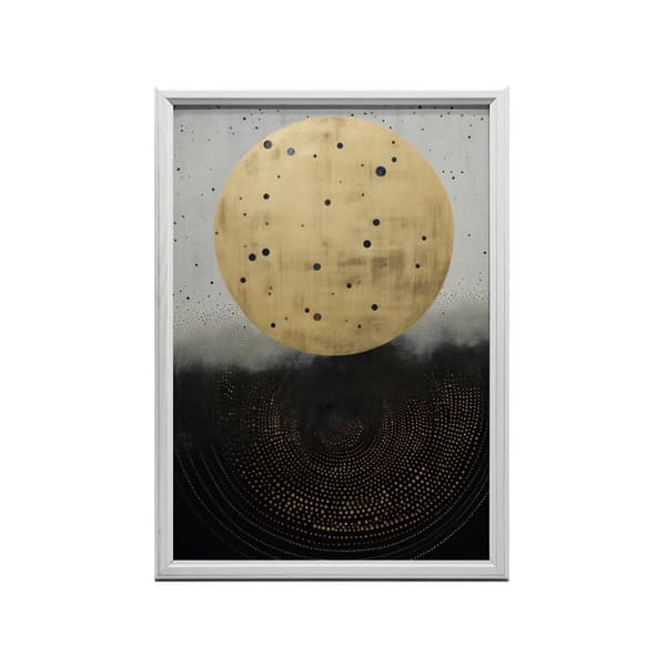 Golden Cosmic Circle Golden Cosmic Circle, 50x70 cm, uindrammet, premium lærred på båre