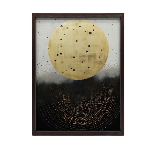 Golden Cosmic Circle Golden Cosmic Circle, 50x70 cm, uindrammet, premium lærred på båre
