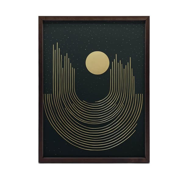 Golden Geometry Golden Geometry, 30x40 cm, sort aluminiumsramme, 230 gsm mat papir