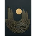 Miniatyrbillede 3 af 10: Golden Geometry Golden Geometry, 40x50 cm, gylden aluminiumsramme, 230 gsm mat papir
