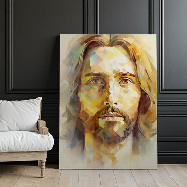 Modern Face of Jesus Modern Face of Jesus, 70x100 cm, oinramad, 230 gsm matt papper