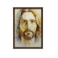 Miniatyrbillede 9 af 10: Modern Face of Jesus Modern Face of Jesus, 50x70 cm, mørkebrun træramme, 230 gsm mat papir