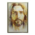Miniatyrbillede 10 af 10: Modern Face of Jesus Modern Face of Jesus, 50x70 cm, mørkebrun træramme, 230 gsm mat papir