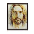 Miniatyrbillede 2 af 10: Modern Face of Jesus Modern Face of Jesus, 50x70 cm, mørkebrun træramme, 230 gsm mat papir