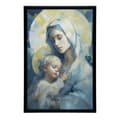 Miniatyrbild 9 av 10: Motherly Love: Mary with Baby Jesus Motherly Love: Mary with Baby Jesus, 60x90 cm, guldaluminiumram, 230 gsm matt papper