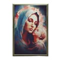 Pikkukuva 7 / 10: Sininen suojaus: Maria Jeesus-vauvan kanssa Sininen suojaus: Maria Jeesus-vauvan kanssa, 50x70 cm, musta alumiinirunko, 230 gsm mattapaperi