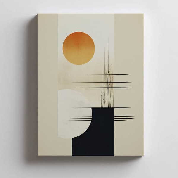 Minimalisme og natur Minimalisme og natur, 30x40 cm, lys egetræsramme, 230 gsm mat papir