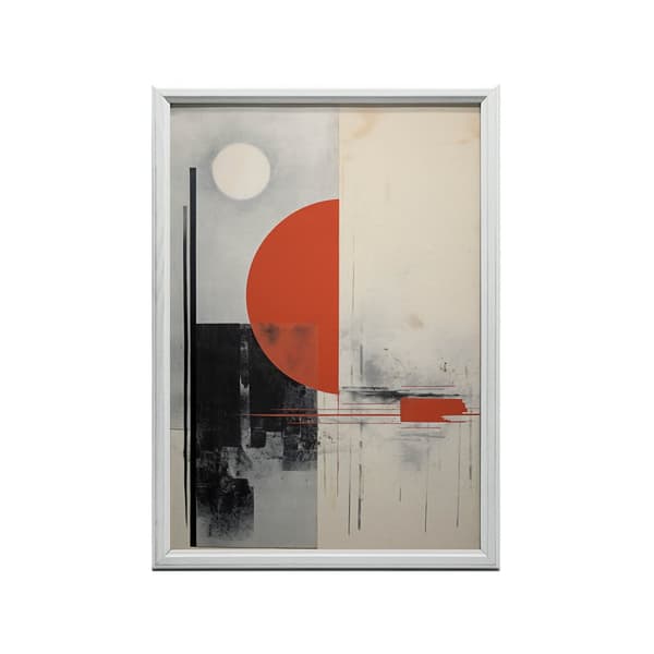 Subtil Harmony med djärv accent Subtil Harmony med djärv accent, 50x70 cm, mörkbrun träram, 230 gsm matt papper