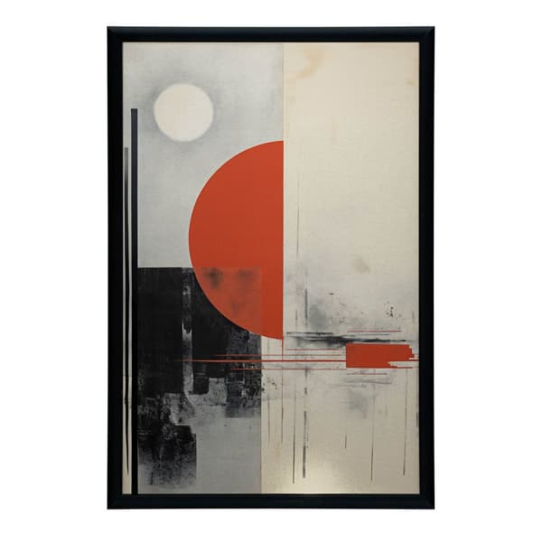 Subtil Harmony med djärv accent Subtil Harmony med djärv accent, 50x70 cm, mörkbrun träram, 230 gsm matt papper
