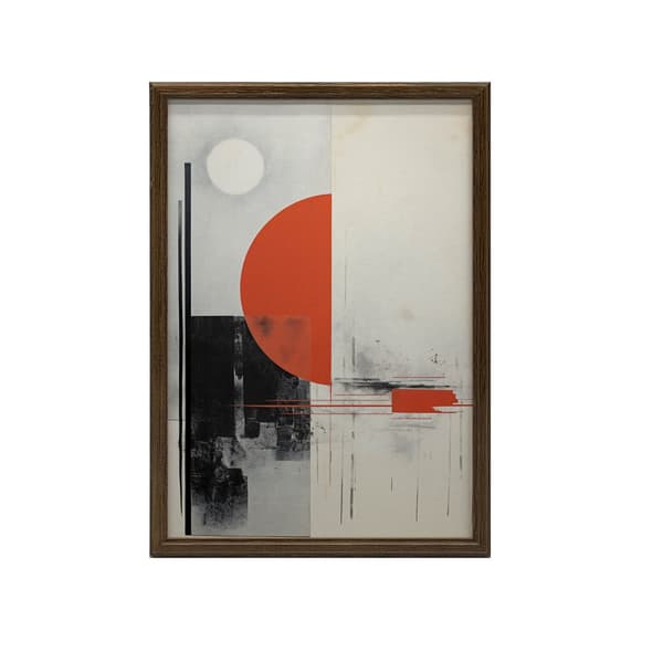 Subtil harmoni med djärv accent Subtil harmoni med djärv accent, 70x100 cm, oinramad, premiumduk på bår