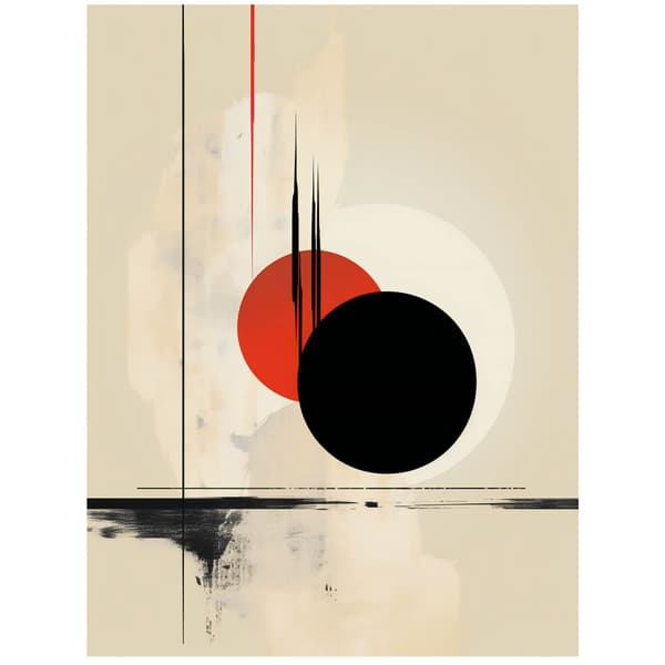 Kontrastcirkler Kontrastcirkler, 70x100 cm, uindrammet, 230 gsm mat papir