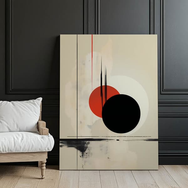 Contrast Circles Contrast Circles, 30x40 cm, guld aluminiumsramme, 230 gsm mat papir