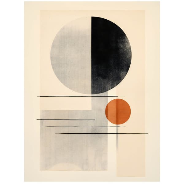 Geometric Abstraction Geometric Abstraction, 30x40 cm, lys egetræsramme, 230 gsm mat papir