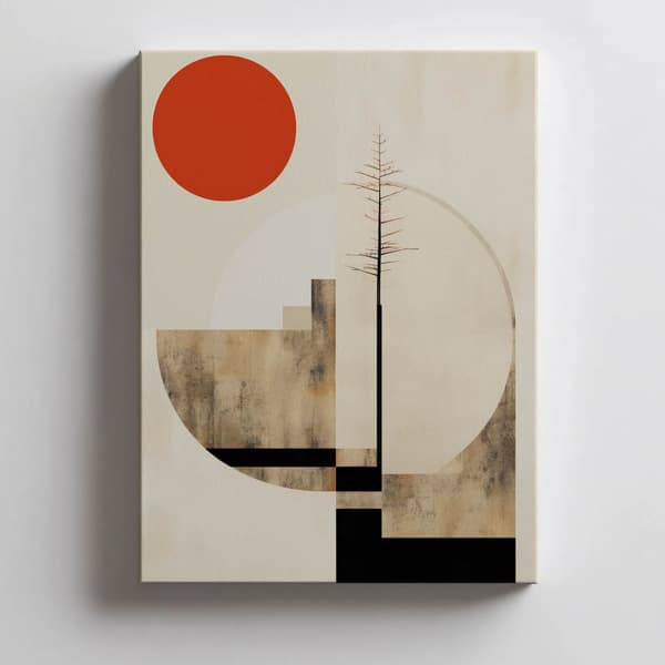 Harmony of Minimalism Harmony of Minimalism, 50x70 cm, guld aluminiumsramme, 230 gsm mat papir