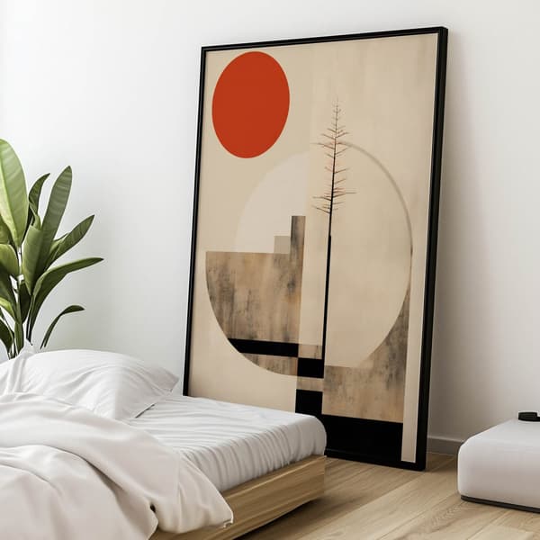 Harmony of Minimalism Harmony of Minimalism, 50x70 cm, guld aluminiumsramme, 230 gsm mat papir