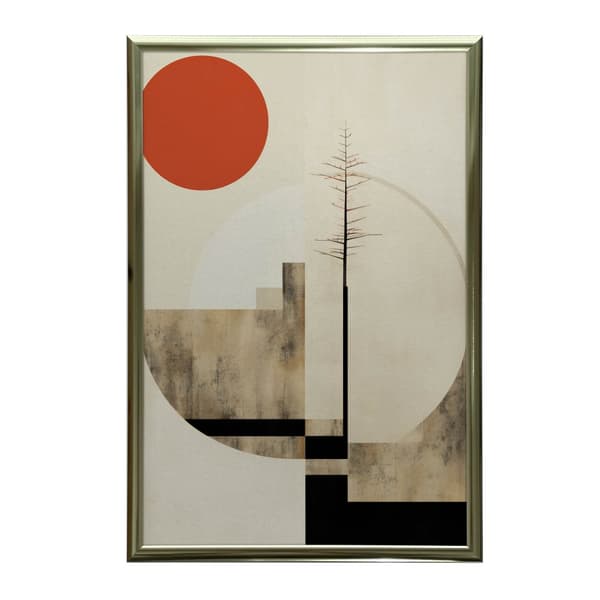 Harmony of Minimalism Harmony of Minimalism, 50x70 cm, guld aluminiumsramme, 230 gsm mat papir