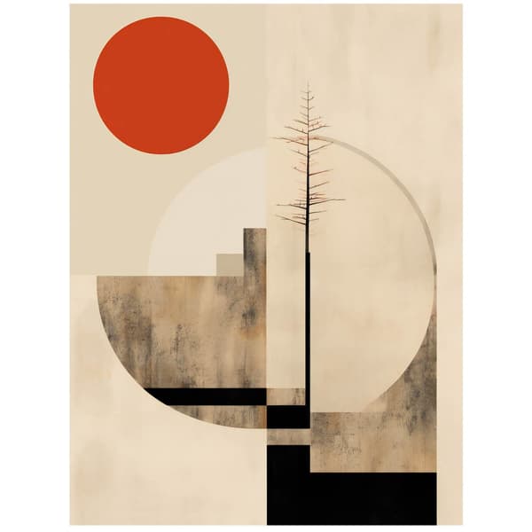 Harmony of Minimalism Harmony of Minimalism, 70x100 cm, svart aluminiumram, 230 gsm matt papper