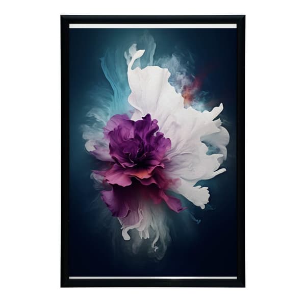 Abstrakt Blomster Charm Abstrakt Flower Charm, 60x90 cm, guld aluminiumsramme, 230 gsm mat papir