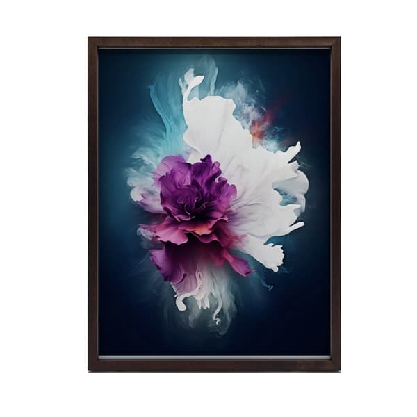 Abstrakt Blomster Charm Abstrakt Flower Charm, 60x90 cm, guld aluminiumsramme, 230 gsm mat papir
