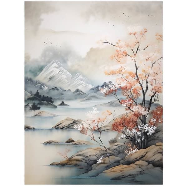 Soothing in Pastels Soothing in Pastels, 30x40 cm, hvid træramme, 230 gsm mat papir