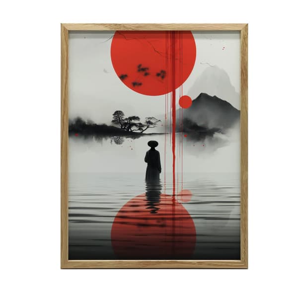 Rød Sol Rød Sol, 70x100 cm, uindrammet, 230 gsm mat papir
