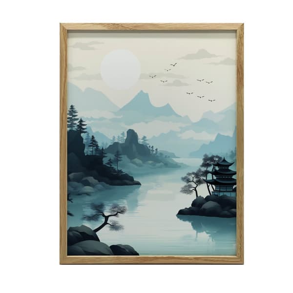 Inner Peace Inner Peace, 60x90 cm, guld aluminiumsramme, 230 gsm mat papir