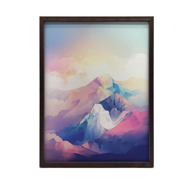 Pastel Mountain Dream Pastel Mountain Dream, 70x100 cm, guld aluminiumsramme, 230 gsm mat papir