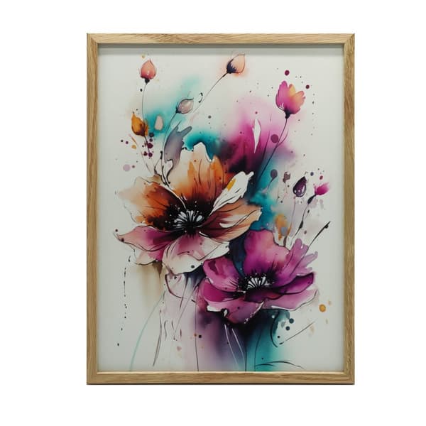 Wild Nature in Flowers Wild Nature in Flowers, 50x70 cm, kultainen alumiinikehys, 230 gsm mattapaperi