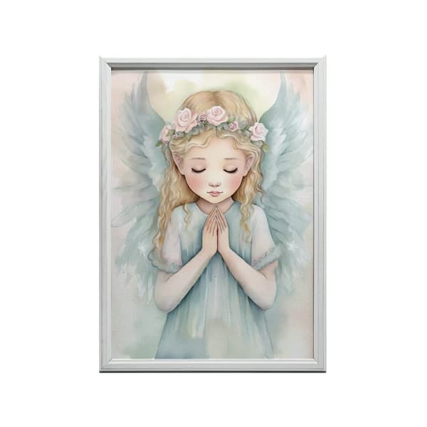 Pastel Angel of Prayer Pastel Angel of Prayer, 70x100 cm, uindrammet, premium lærred på båre