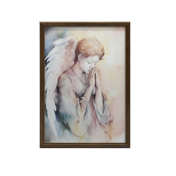 Praying Angel i pasteltoner Praying Angel i pastelfarver, 50x70 cm, uindrammet, 230 gsm mat papir