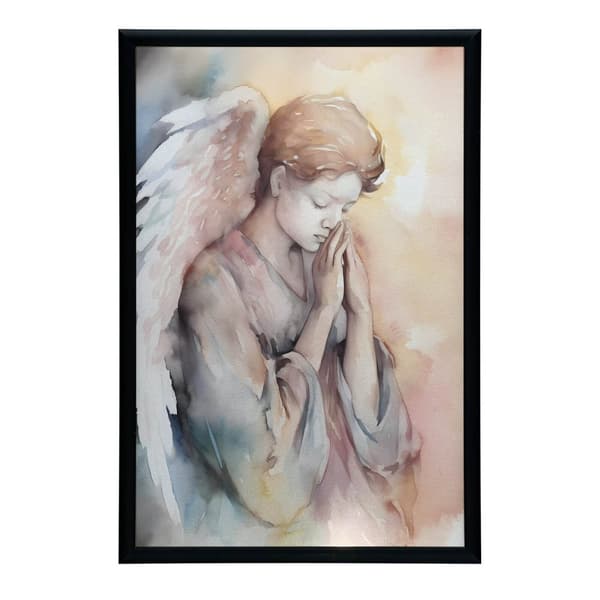 Praying Angel i pasteltoner Praying Angel i pastelfarver, 50x70 cm, uindrammet, 230 gsm mat papir