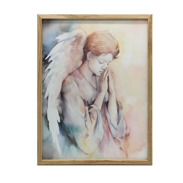 Praying Angel i pasteltoner Praying Angel i pastelfarver, 50x70 cm, uindrammet, 230 gsm mat papir