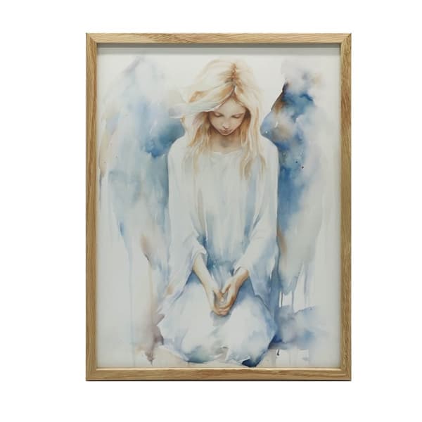 Calm Angel in Pastell Harmony Calm Angel i Pastell Harmony, 30x40 cm, mörkbrun träram, 230 gsm matt papper