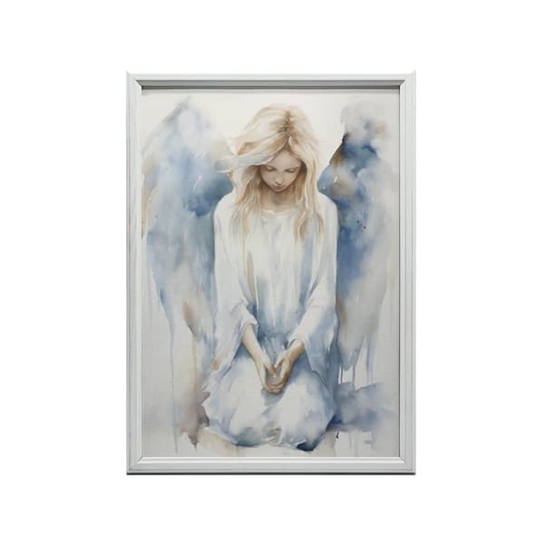 Calm Angel in Pastell Harmony Calm Angel i Pastell Harmony, 60x90 cm, guld aluminiumram, 230 gsm matt papper