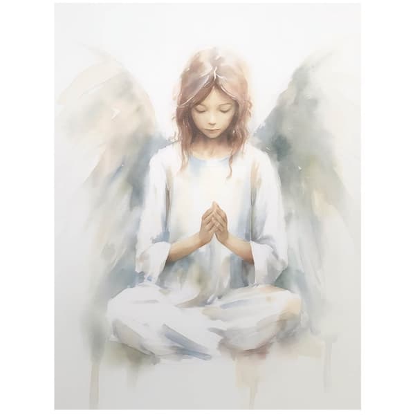Delicate Angel Delicate Angel, 40x50 cm, guld aluminiumsramme, 230 gsm mat papir