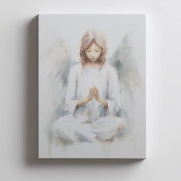 Delicate Angel Delicate Angel, 40x50 cm, guld aluminiumsramme, 230 gsm mat papir