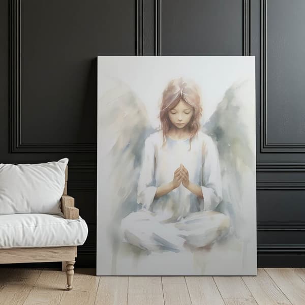 Delicate Angel Delicate Angel, 40x50 cm, guld aluminiumsramme, 230 gsm mat papir