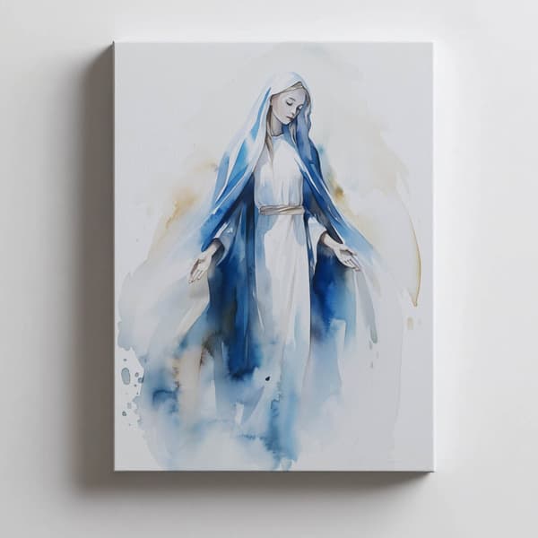 Blessed Mary Blessed Mary, 50x70 cm, sort aluminiumsramme, 230 gsm mat papir