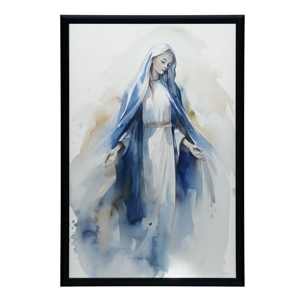 Blessed Mary Blessed Mary, 50x70 cm, sort aluminiumsramme, 230 gsm mat papir