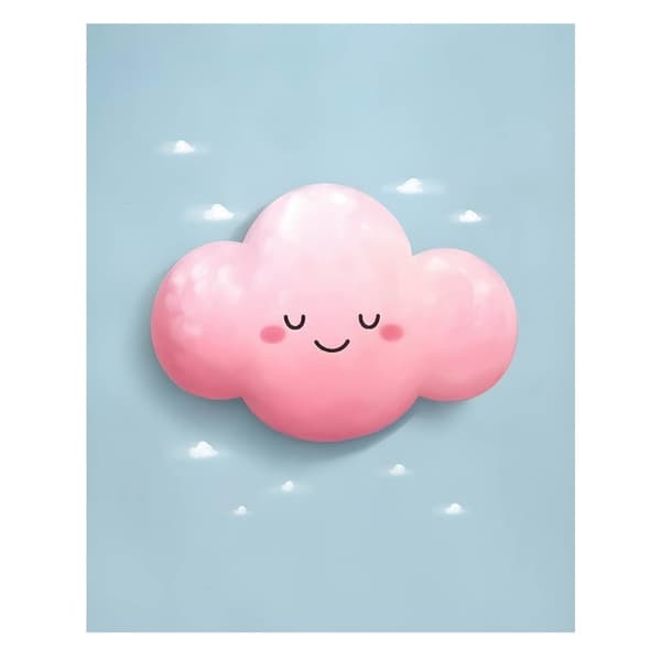 Pink Cloud Pink Cloud, 30x40 cm, uindrammet, 230 gsm mat papir