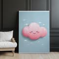 Miniatyrbillede 8 af 10: Pink Cloud Pink Cloud, 30x40 cm, guld aluminiumsramme, 230 gsm mat papir